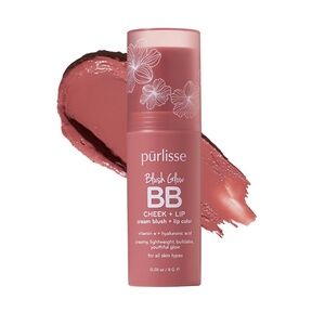 PURLISSE Blush Glow BB Cheek + Lip Dual Action Color Stick in Nude Sugar